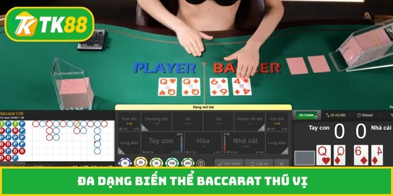 Đa dạng biến thể Baccarat thú vị