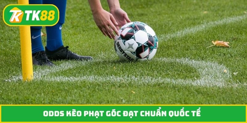 Odds kèo phạt góc đạt chuẩn quốc tế