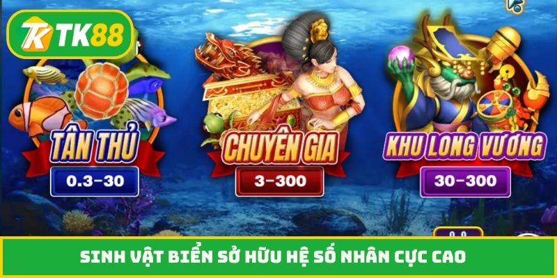 Sinh vật biển sở hữu hệ số nhân cực cao