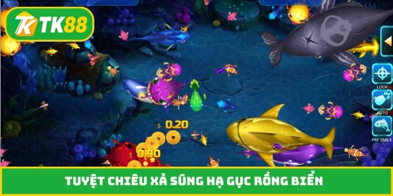 Tuyệt chiêu xả súng hạ gục rồng biển